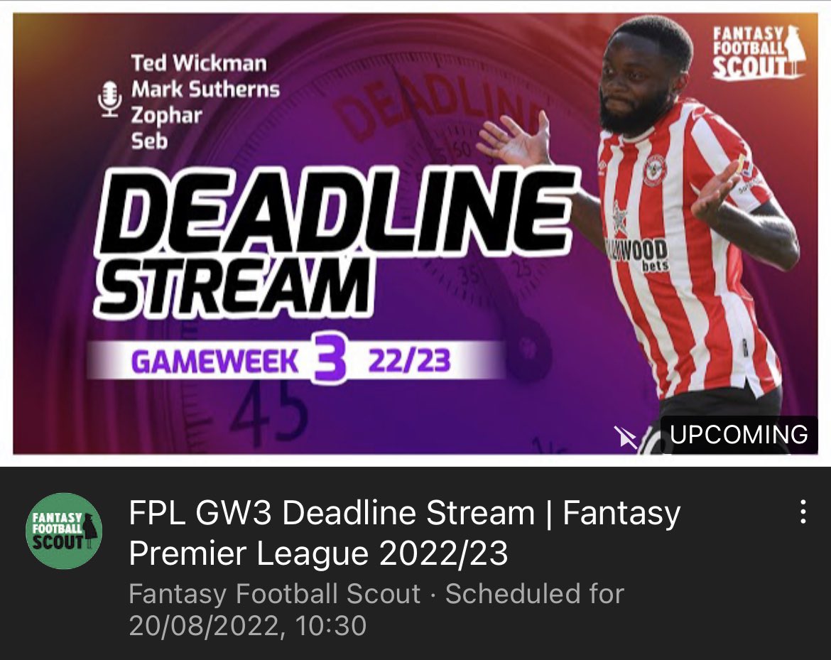 Look at all these legends joining me for deadline stream 👀

<a href="/FFScout_Mark/">FFScout_Mark</a> @zophar666 <a href="/SebWassell/">Seb Wassell 🏳️‍🌈🌱</a>