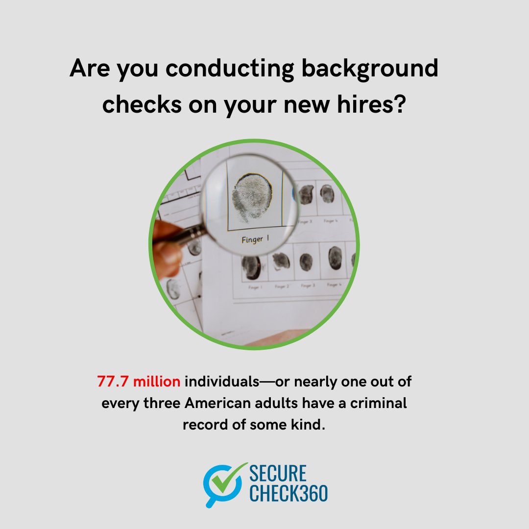Securecheck360_'s tweet photo. All businesses benefit from knowing whom they’re hiring.
@Securecheck360_  help you find reliable and trustworthy employees for your business. #hirewithconfidence

#backgroundchecks #recruitment #hiringmanagers #humanresources #staffing #itrecruitment #verification #employment https://t.co/NxjhsvYiCa