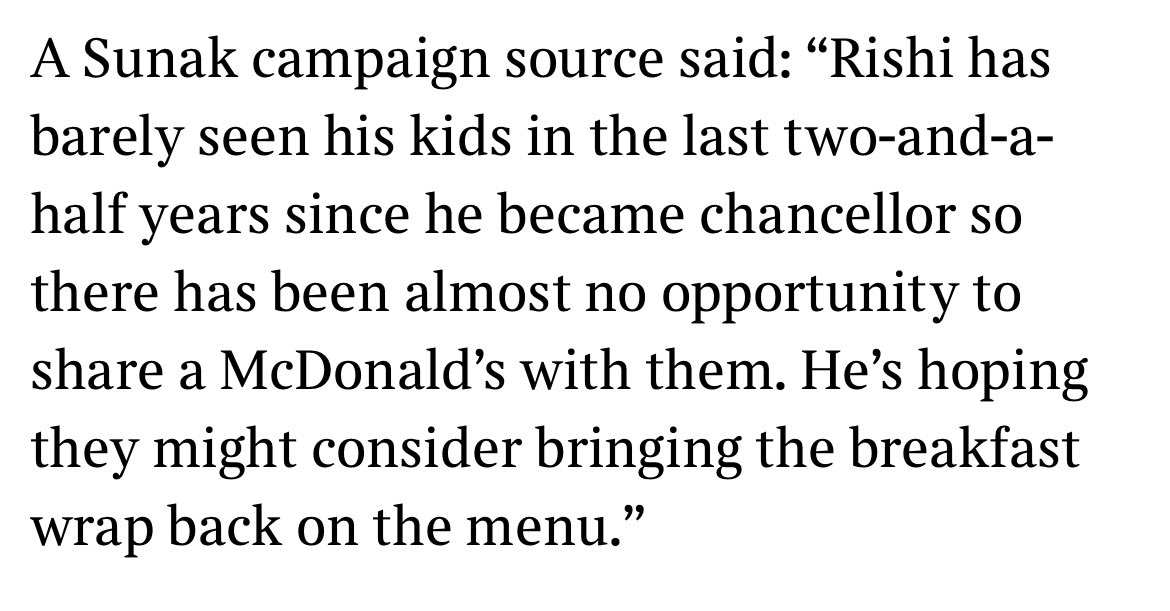 Geri_E_L_Scott's tweet photo. Important policy update: Rishi Sunak wants to bring back the breakfast wrap! https://t.co/73X7Pm7mx9
