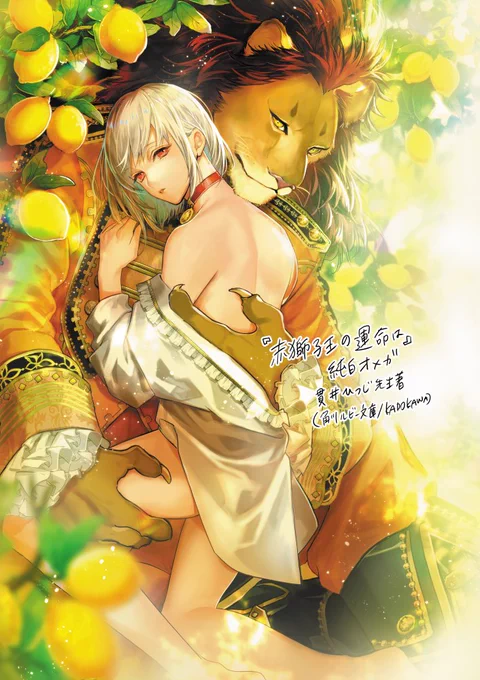 【お仕事情報】BL文庫&電子••┈┈┈┈┈┈┈┈┈┈┈┈┈┈┈┈••『赤獅子王の運命は純白オメガ』  (角川ルビー文庫 / KADOKAWA ) ◆貫井 ひつじ先生著◆8/1より発売中••┈┈┈┈┈┈┈┈┈┈┈┈┈┈┈┈••カバー&口絵1点・挿絵担当公式 