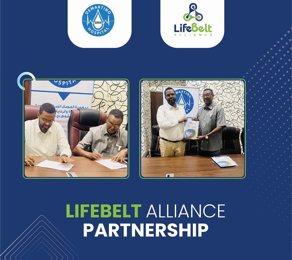 LifeBelt54's tweet photo. Waxaa heshiis wada shaqeyn ah ka la saxiixdey hey'adda Lifebelt Alliance iyo isbitaalka @Martiini_Hosp si kor loogu qaado hormarinta Caafimaadka. https://t.co/EP0m4WWY4Q