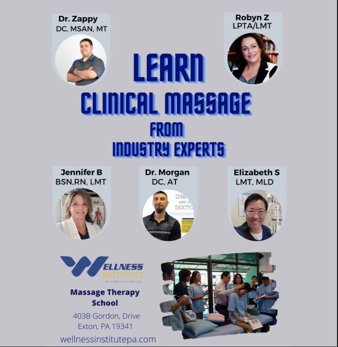 NCFairs's tweet photo. The Wellness Institute of Chester County.
Register Now to learn more about starting a career as a Clinical Massage Therapist.
https://t.co/pm05JGNAPe https://t.co/CWZ9ARks1k