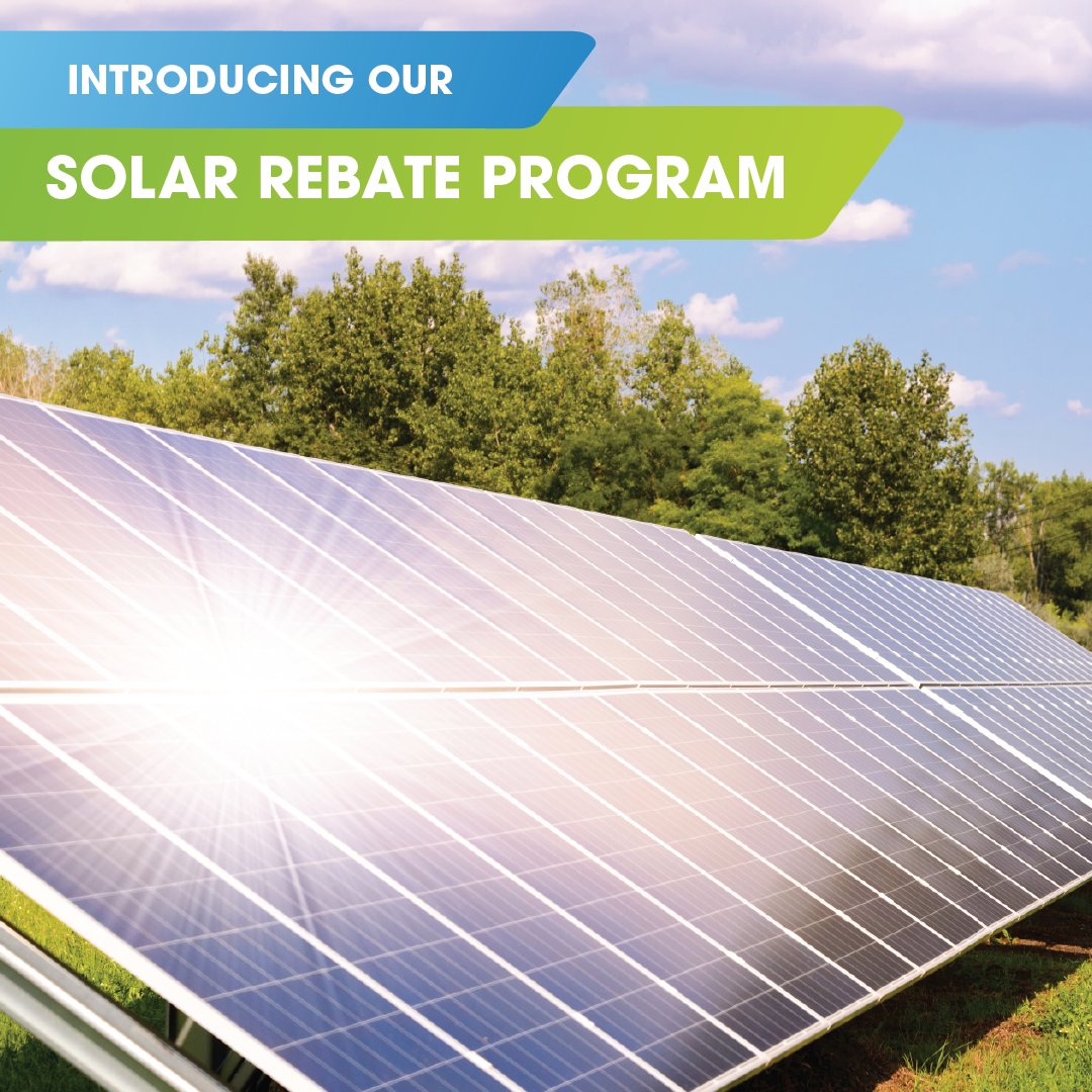 EfficiencyMB's tweet photo. We’re now offering solar rebates to homeowners and businesses! You can receive a rebate of $0.50 per direct current (DC) watt for homes and businesses that are connected to Manitoba Hydro’s grid. 

Learn more: https://t.co/BA5xGbkI4p https://t.co/6i6uc9RNqk
