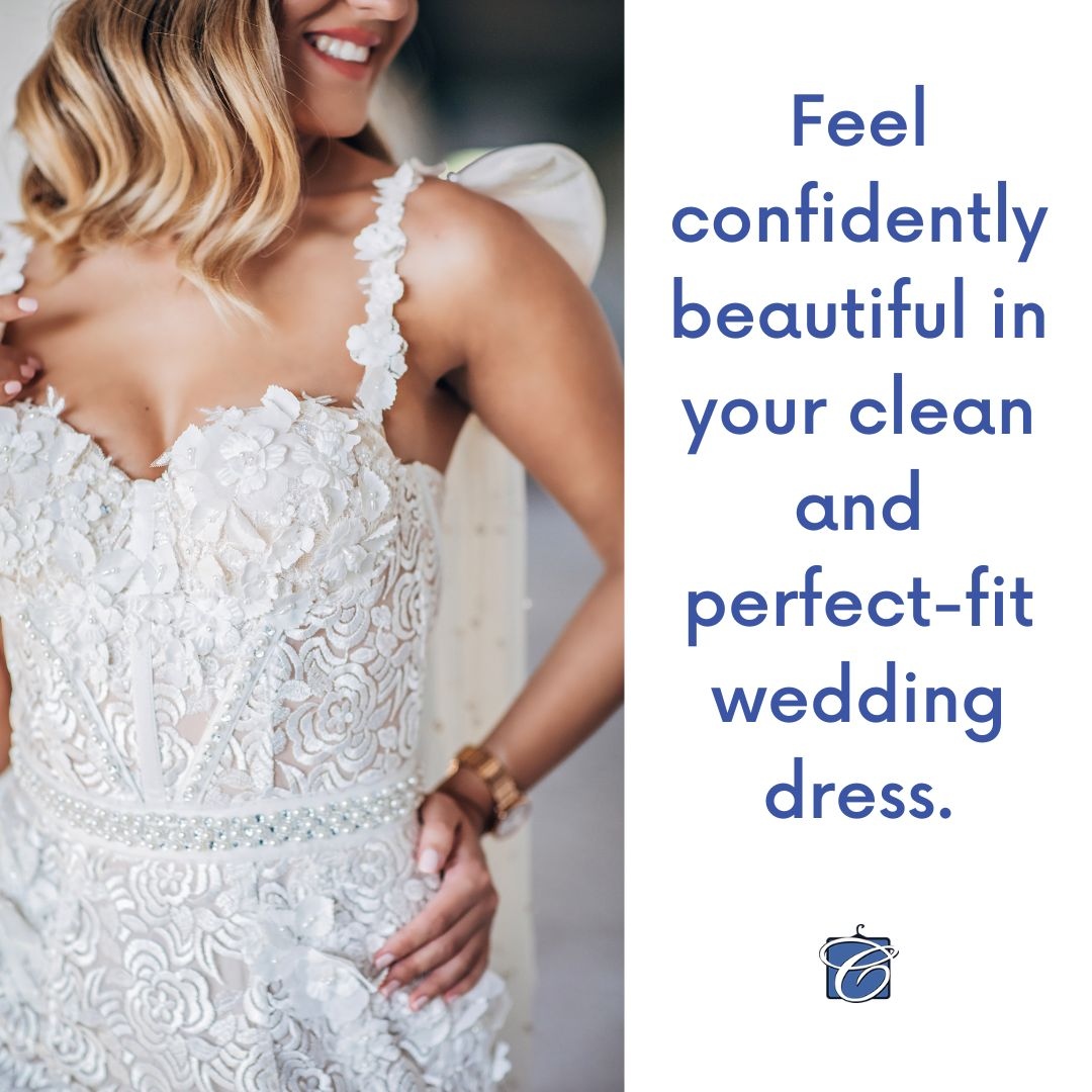 clear_cleaners's tweet photo. Let us make you feel more confident and beautiful on your special day with a clean and perfect-fit wedding gown. With over 50 years of experience, our professionals are experts in handling delicate and valuable garments such as your wedding dress.

#CrystalClearCleaners https://t.co/mdijWnPdUf