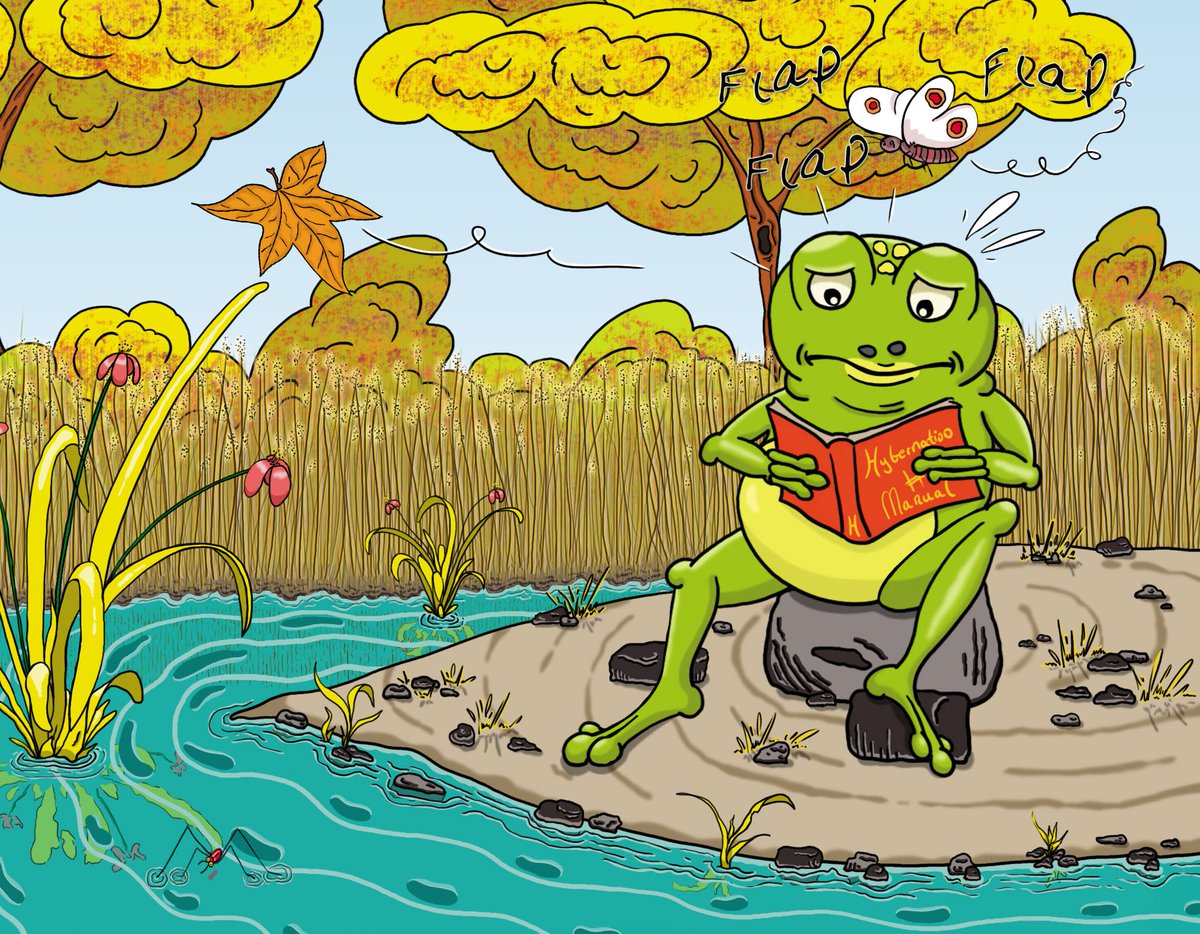 jocanho's tweet photo. One of the hardest things about being a toad is to know when to hibernate. It's not like they give you a manual! Snug as a Bug, a Brambleby Green story.

#ChildrensBooks #CHILDRENSBOOK #picturebook #picturebooks #childrensbookillustration #bookillustration https://t.co/IipVCnMjBV