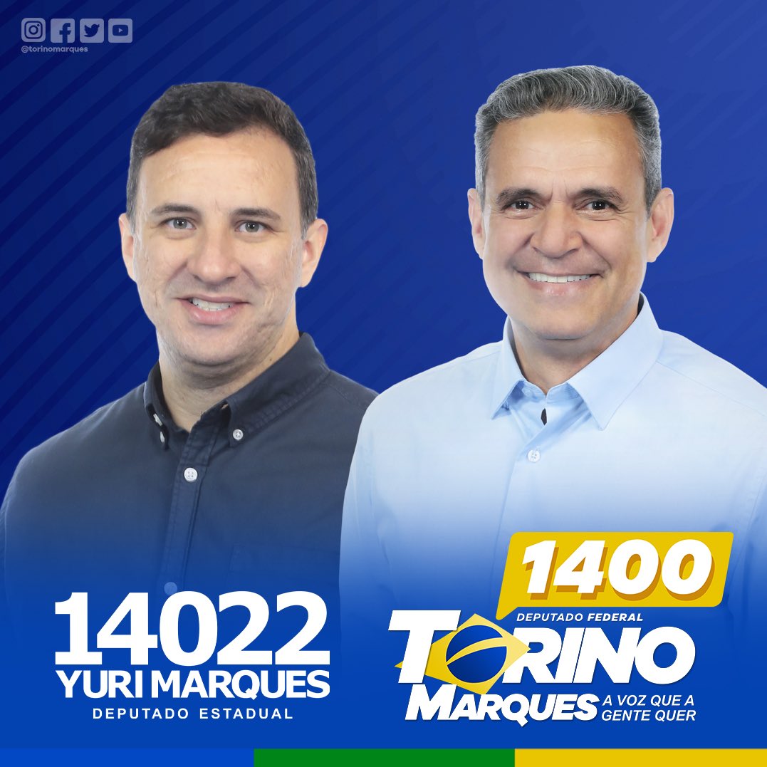 torinomarques's tweet photo. Sozinhos somos capazes de mudar muita coisa, mas juntos, somos muito mais fortes.
Vem com a gente!
✅ Torino Marques 1️⃣4️⃣0️⃣0️⃣ para Deputado Federal
✅ Yuri Marques 1️⃣4️⃣0️⃣2️⃣2️⃣ para Deputado Estadual
#ToComTorino #TorinoMarques1400
#YuriMarques14022
#TimeMarques #PTB14ES https://t.co/KvX92dD76j