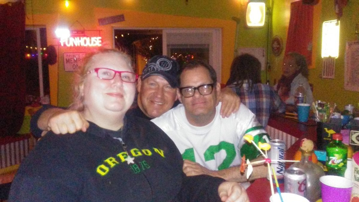 realTomKonopka's tweet photo. It's always a treat to hang out with Kristine in the FUNHOUSE or outside it! Even hanging out with Mamu and friends at the #shadydell at the start of COVID was fun! @MishkaShubaly Mishka will be "serenading us" in his high falsetto voice on the Podathon!😉 @kristinelevine #bisbee https://t.co/ybrjYhO5en