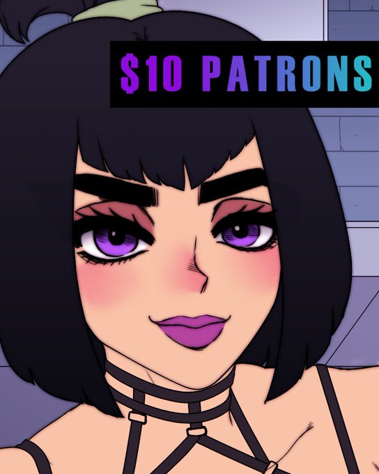 1 pic. Tomorrow for $10 Patrons: The latest Patron Request features DannyPhantom's Sam and Ember and