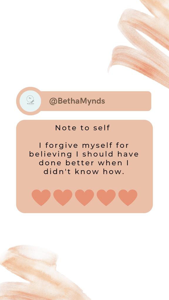 bethamynds's tweet photo. Forgive yourself for believing you should have done better when you didn't know how!

#forgivenesschallenge 
#forgivenessisfreedom
#forgivenessheals  
#forgiveyourself 
#forgiveness
#bethamynds 
#forgive https://t.co/PLYLbs9V0T
