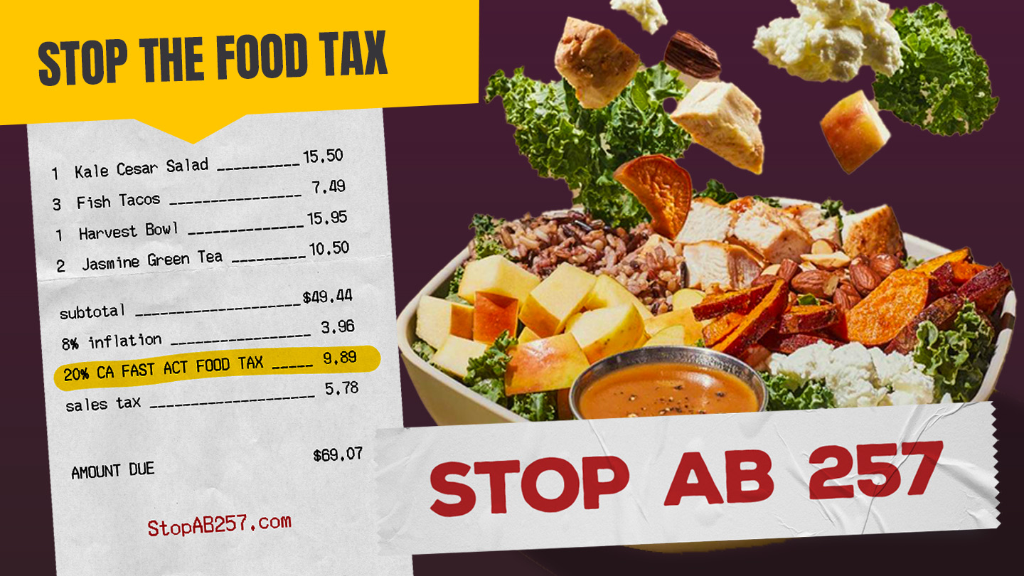 Stop the California Food Tax. StopAB257 (StopAB257) / Twitter
