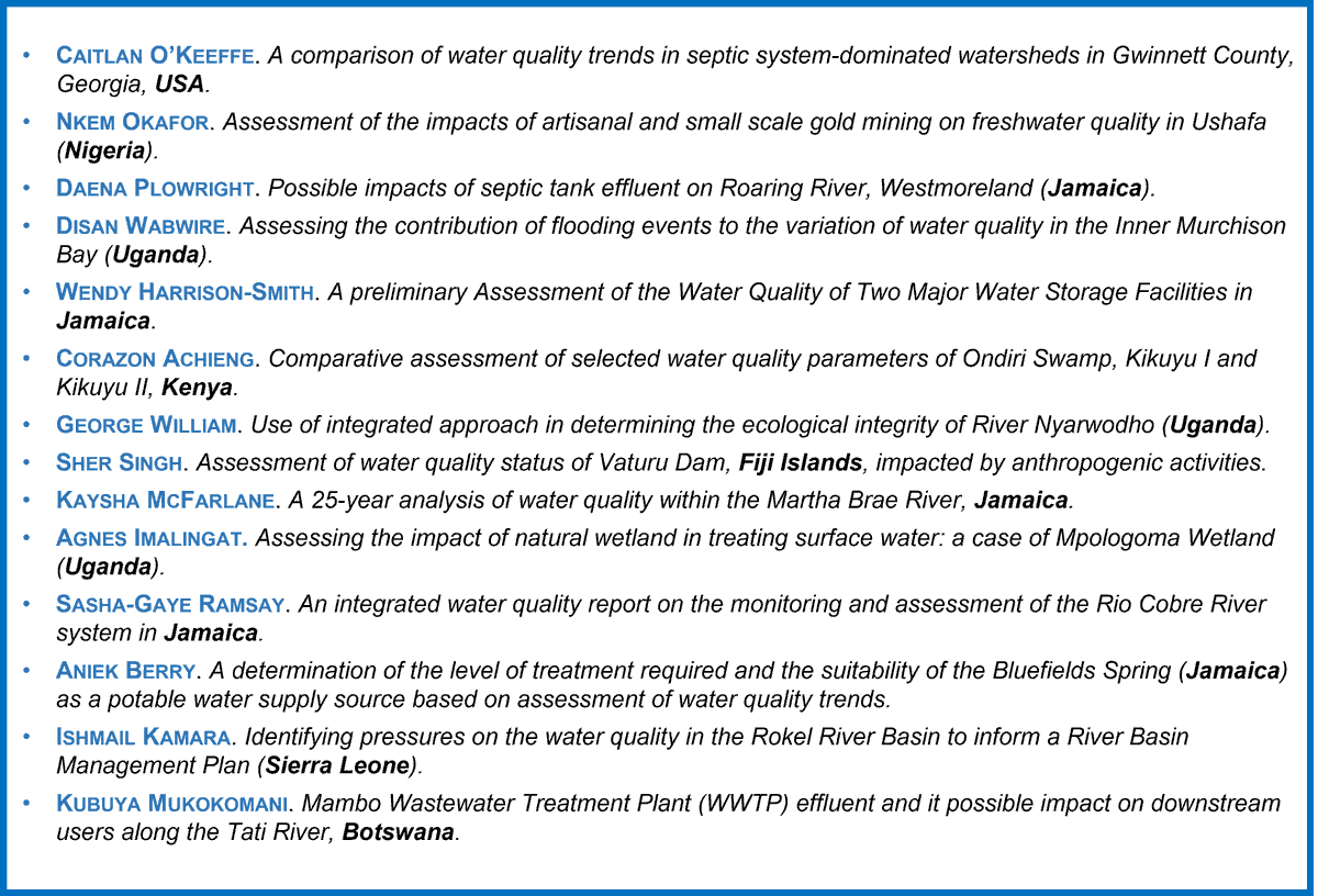 GemsWaterCDC's tweet photo. The #MSc in Freshwater Quality Monitoring &amp; Assessment has come to an end with the presentations of our #Students from all over the🌎! Great opportunity to share experiences in #water quality #WaterQualityMonth @eriucc @UN_WWQA @UN_Water @uccBEES @TimsEnvironment @UCCEnvScience https://t.co/Q97V3iJ4jC
