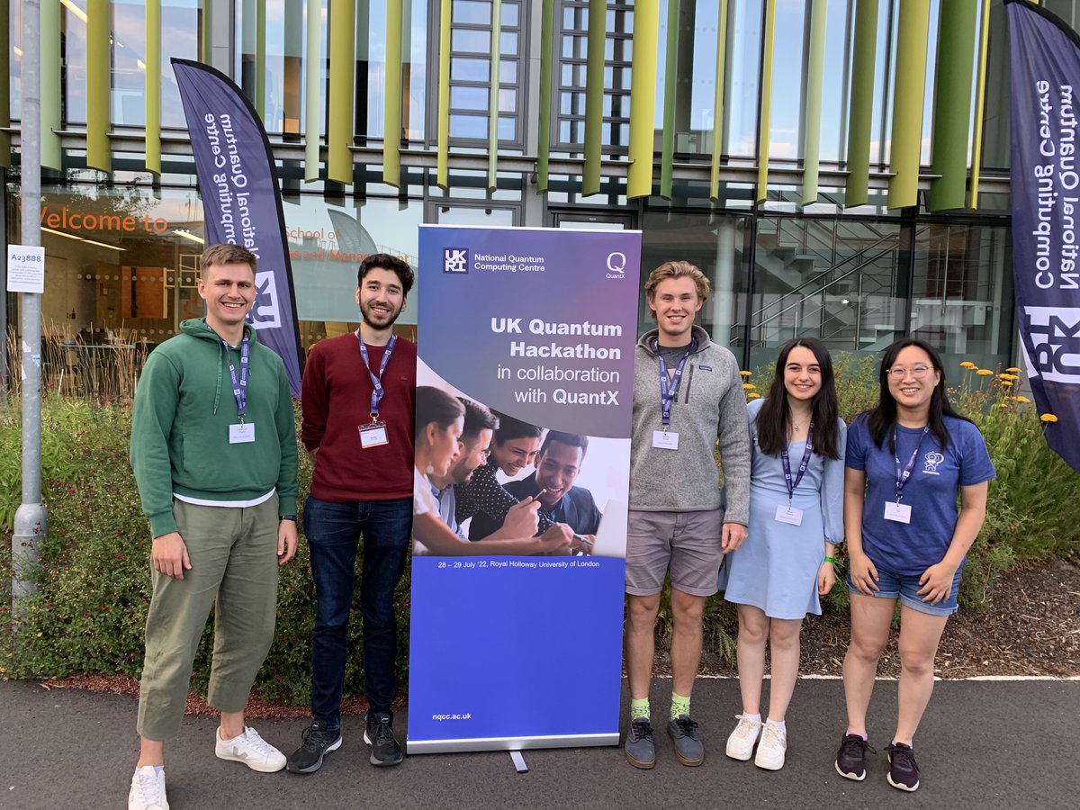 quantuminfosoc's tweet image. Congratulations to @maria__violaris, @AminKaramlou and Lia Yeh for their outstanding work in the NQCC Hackathon last month! 🙌 

#UKQHack22