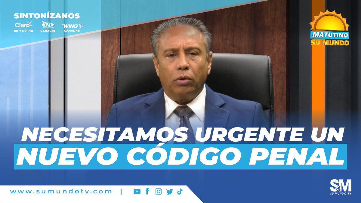 sumundotv's tweet photo. El #politólogo @Pedrogalanrd, dijo en el programa #MatutinoSuMundo necesitamos urgente un nuevo #códigopenal, y sobre esto conversa con el vicepresidente del Partido Revolucionario Dominicano (PRM) @JuanCaGuerra.

https://t.co/v0atJ2LiUN https://t.co/4lk2nouWe0