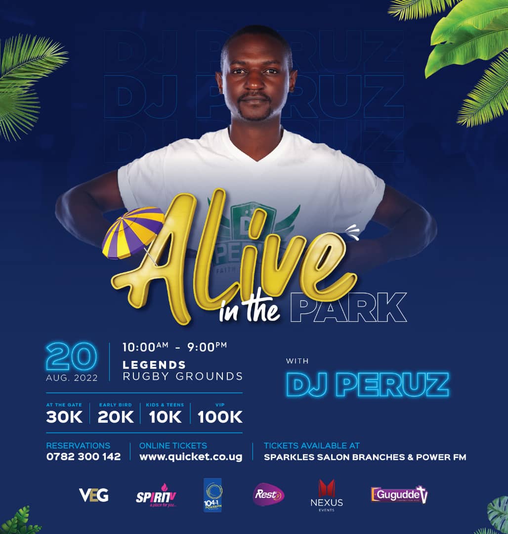 .<a href="/DeeJay_PERUZ/">DeeJay_Peruz</a> will be back on the decks #AliveInThePark this Saturday 20th August at <a href="/LegendsKla/">Legends</a> 

Be there