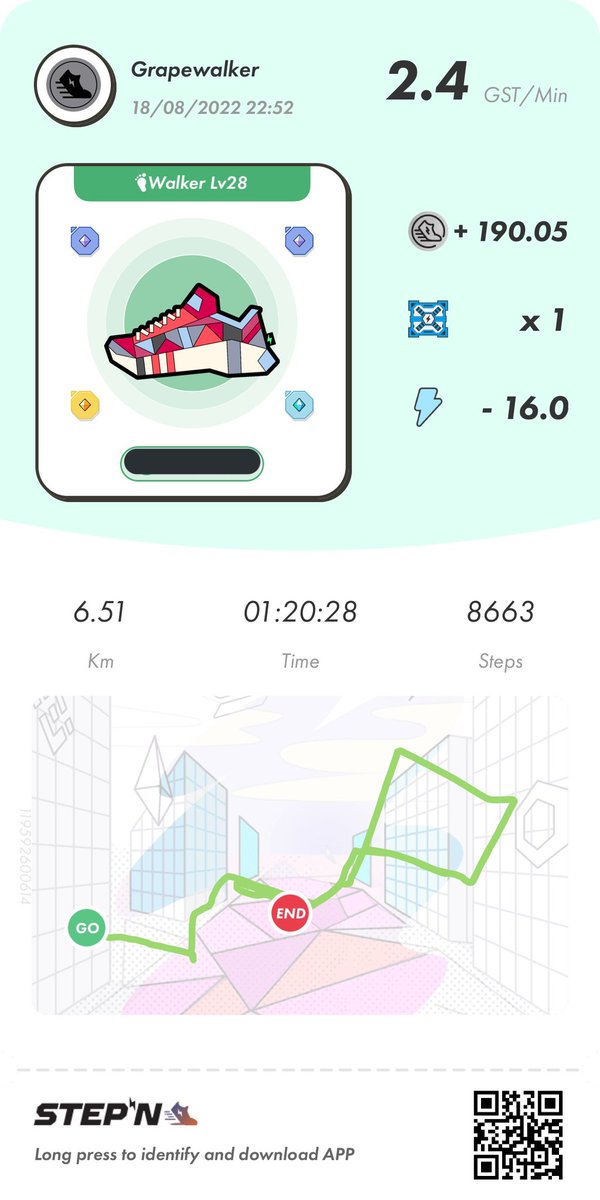 ぶどう@STEPNer👟15足 tweet media