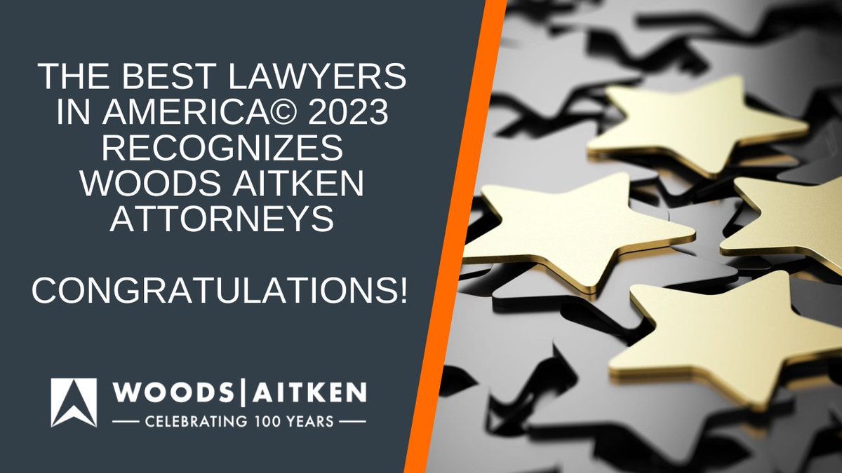 WoodsAitkenLLP's tweet photo. We’re excited to announce that 25 WA attorneys have been named to @BestLawyers 2023 lists: 16 attorneys have been named to the “The Best Lawyers in America” list and 9 attorneys have been named to the “Ones to Watch” list. Congrats to all! https://t.co/JewvJZx3zL #BestLawyers https://t.co/A8d1dSg2Hv