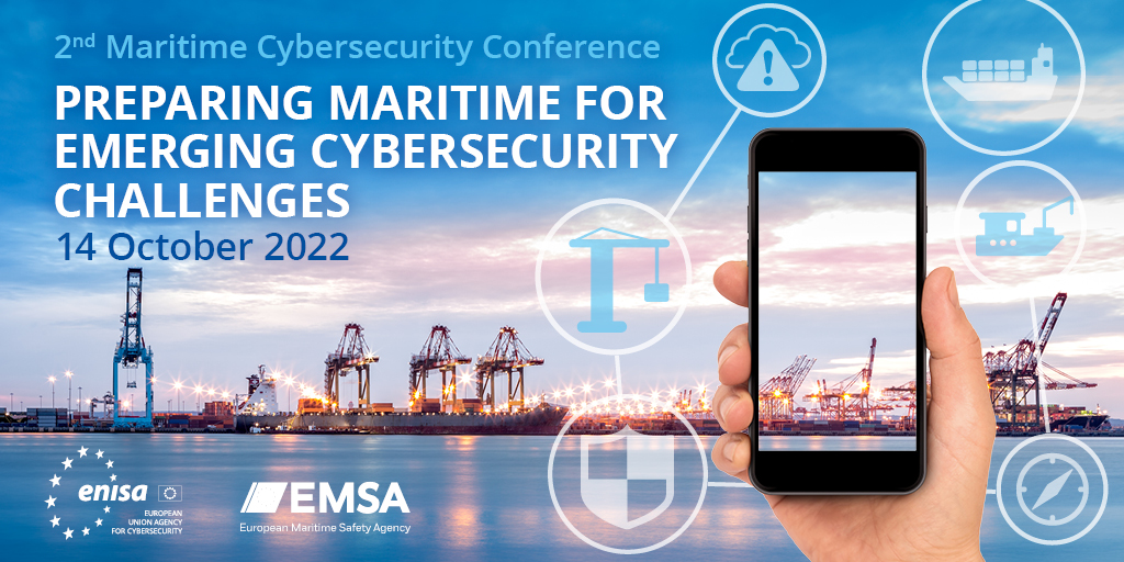 enisa_eu's tweet image. Preparing Europe's Maritime Sector for emerging #cybersecurity challenges.

#ENISA is organising together with @EMSA_EU  the 2nd Conference on Maritime Cybersecurity, on 14th October. 

Interested? Learn more and register 👉europa.eu/!cKq6VG