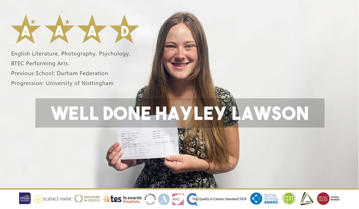 Durham Sixth Form Centre tweet media