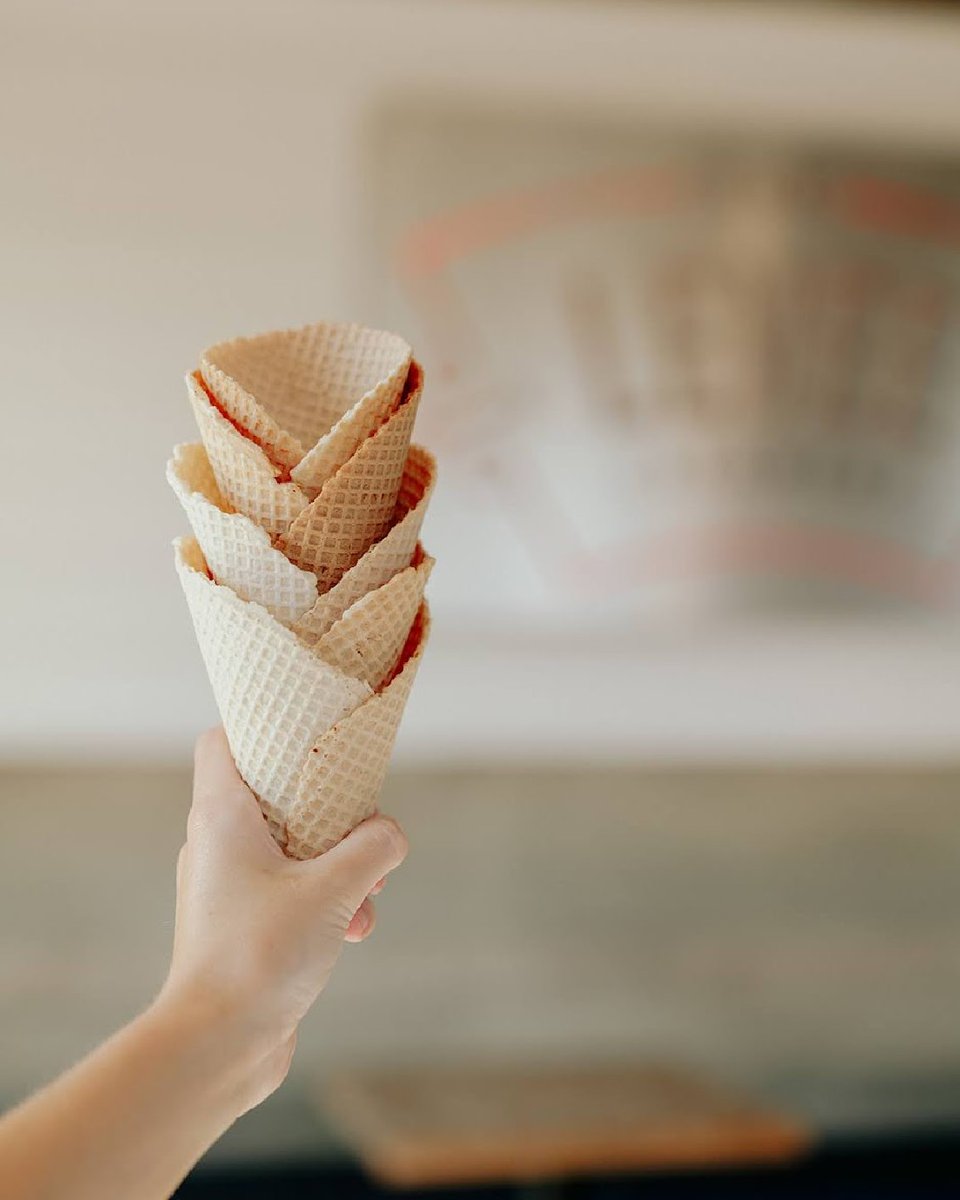 There is nothing better than the smell of fresh waffle cones… well except the taste of one!🤤 
_ 
We make all of our waffle cones in-house everyday - Guaranteeing the most fresh and delicious taste possible!