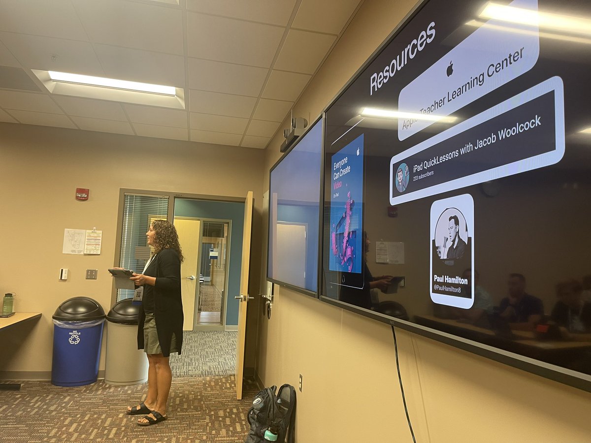 FelecityTreptow's tweet photo. @MissThompson31 showing the magic that can happen when learners are equipped with an iPad and iMovie! 💚🦖🧤🍏 #WIREDConference #AppleEDUchat #EverestPride https://t.co/Fv5b9Hdyt3