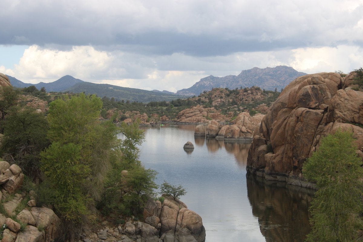 TheUltimateHike's tweet photo. Storms over Watson Lake this past weekend #arizona #MonsoonSeason #watsonlake #prescott #hiking #boulders #backpacking #Canon #nature #photography https://t.co/DIHMR7n89d