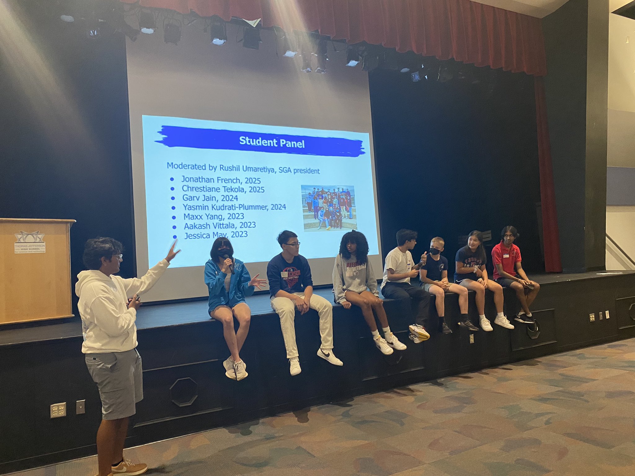 TJHSST on Twitter "Now some of our older students are addressing the