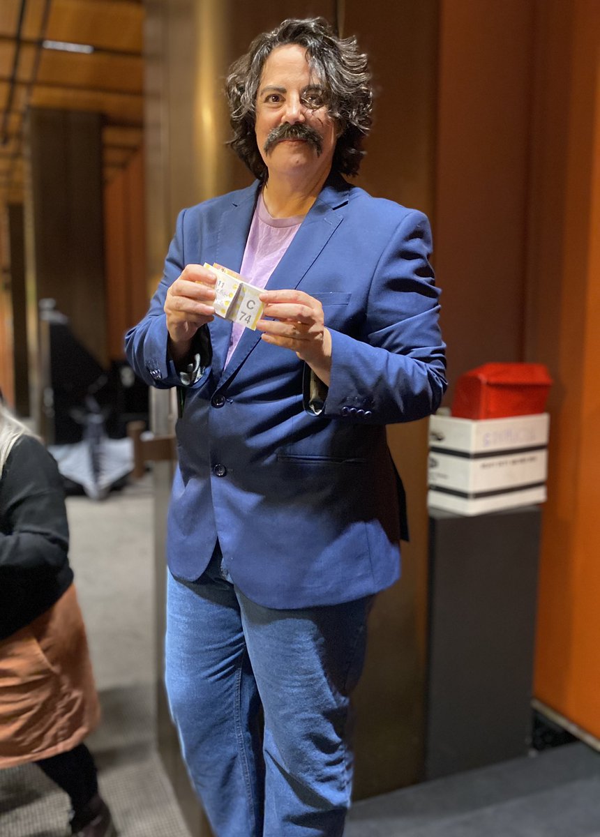 Here’s Yvette Andrews, Ernies co-founder and co-author (with Meredith Burgmann) of “The Ernies Book: 1000 terrible things Australian men have said about women”. 

Yvette came as <a href="/Tonaaayy_/">Tony Armstrong</a> - because what’s not to love about him?! 

#Ernies