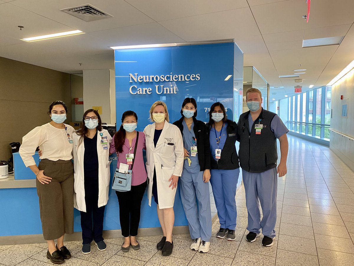 Awesome to be ward senior for our inpatient stroke CMF team with our fearless leader @nsanar!