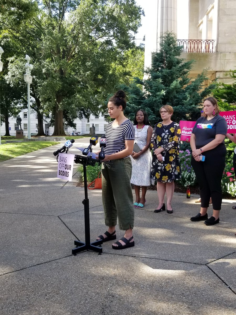 Press event this morning calling out the harms of political and arbitrary bans on abortion, like the just reinstated NC ban on abortion after the 20th week in pregnancy. #StopTheBans <a href="/SisterSong_WOC/">SisterSong: National Women of Color RJ Collective</a> <a href="/NatalieforNC/">Senator Natalie Murdock</a> @juliefornc <a href="/PPSATSC/">PP South Atlantic SC</a> <a href="/ACLU_NC/">ACLU of North Carolina</a>