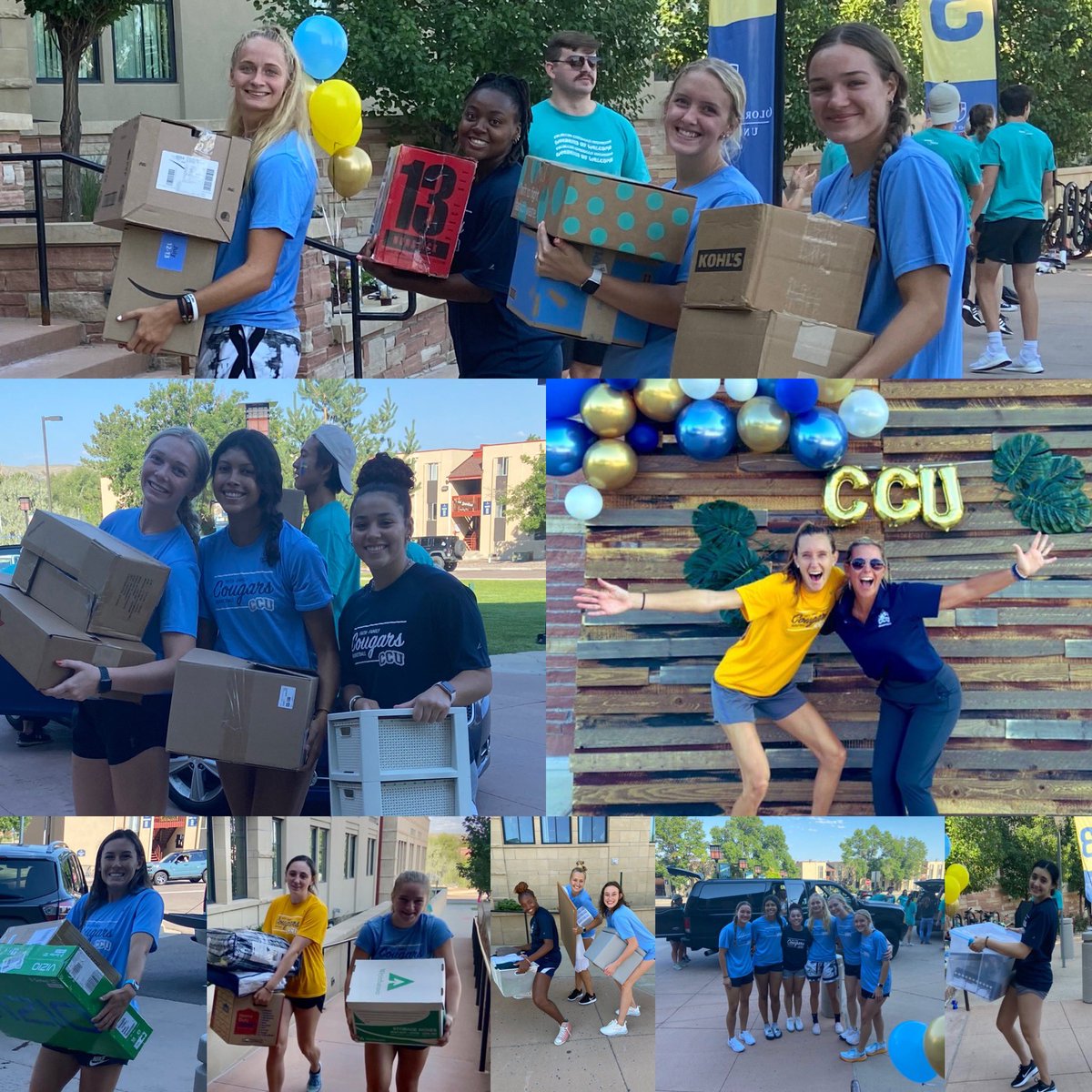 ccu_wbb's tweet photo. Helping all of CCU move in today‼️
🏀💙💛💪🏻 @my_ccu #WOW #faithfamilybasketball #cougshelpingcougs https://t.co/VNx7fzE1p5