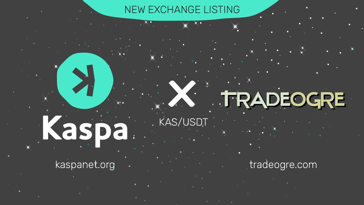 Kaspa on Twitter: "We are proud to share another exchange listing for