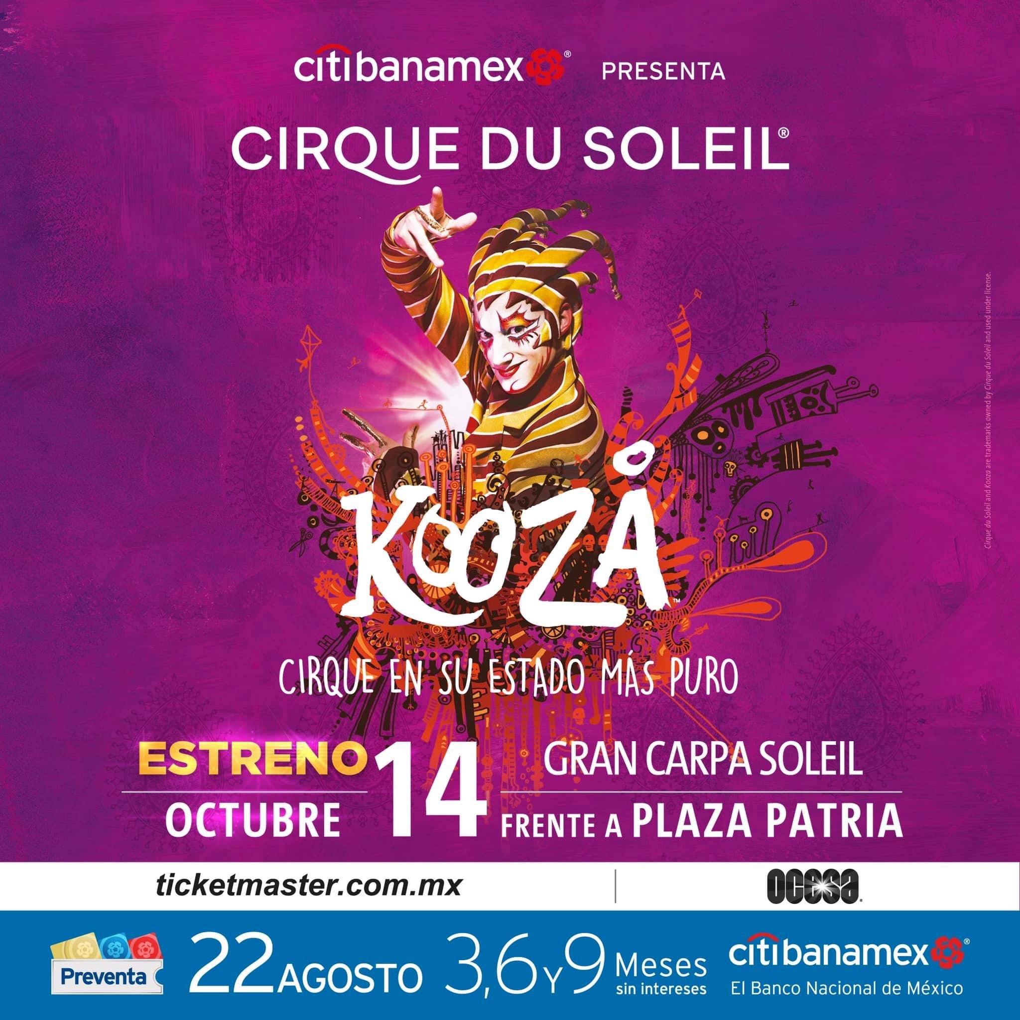 Cirque du Soleil en Guadalajara: Todos los detalles de KOOZA