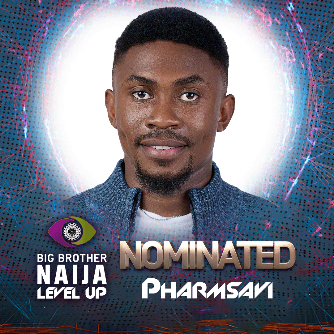 BBNaija's tweet photo. Would you like to keep Pharmsavi in the #BBNaija House before his possible Eviction on Sunday? 

Click here👉🏾https://t.co/9GKs6Q5cHm to Vote for him before Voting closes tonight at 21:00 WAT/22:00 CAT. https://t.co/UaGhiLXzFL