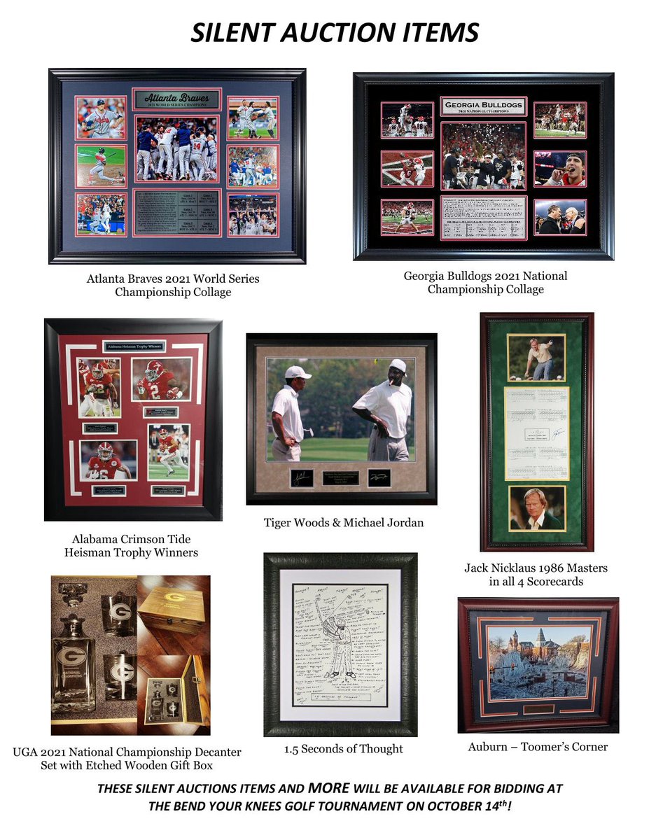 BYK4Collins's tweet photo. Along with the golf tournament there will be some silent auction items like these😀 https://t.co/OyW0aaA76c
