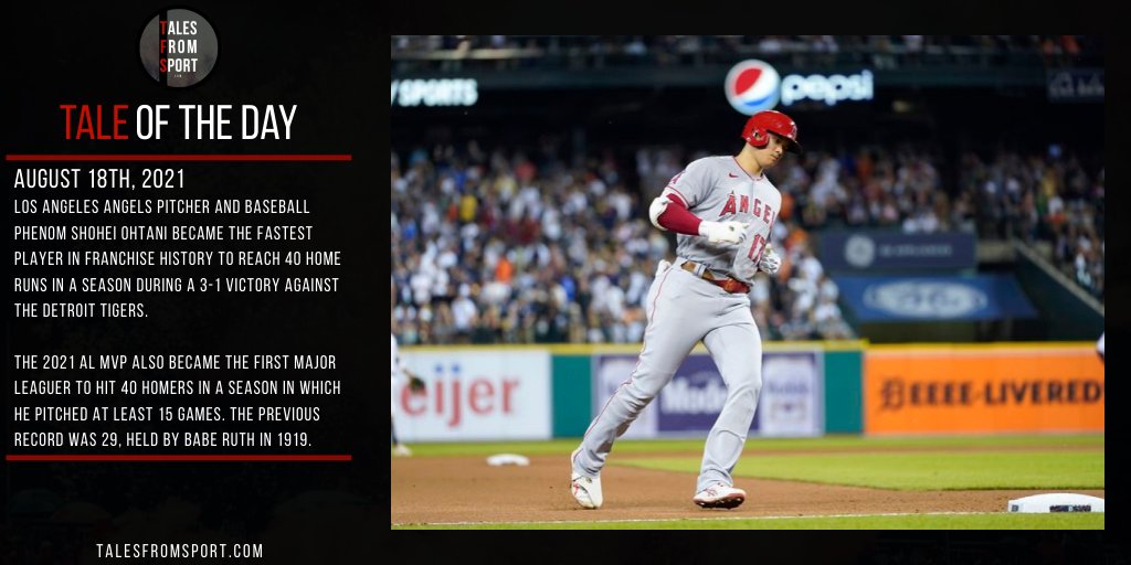 TalesFromSport's tweet photo. #TaleOfTheDay
Ft. Shohei Ohtani, @MLB & @Angels
#OnThisDay https://t.co/q0wMAYcGjk