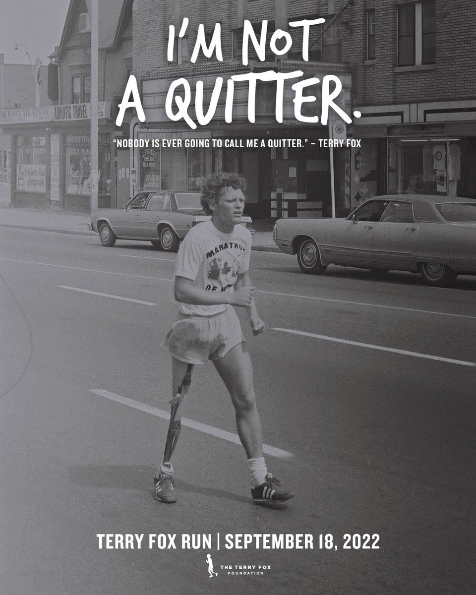1️⃣ MONTH 💪🏽👟💙🎉The countdown is on to the 42nd annual #TerryFoxRun 🏃🏾‍♀️🚶🏼‍♂️🐕🚴🏻‍♀️ Register at the 🔗in bio &amp; come join us Sunday, September 18th at Cedar Brook Park 🌳☀️#ImNotAQuitter #BeLikeTerry #TryLikeTerry #MyScarborough #Volunteers