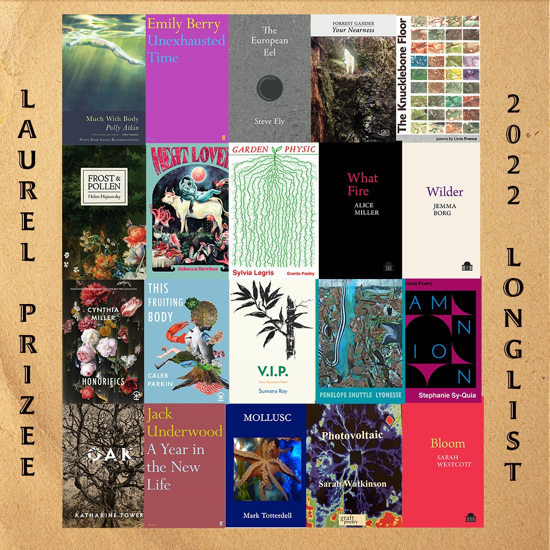 laurelprize's tweet photo. We're delighted to announce our 2022 longlist! There are some outstanding poets on this list! 

Ceremony happening Friday 9 Sep @bbccslfest, &amp; they'll be a poetry day @YSPsculpture on Friday 16 Sep. 🌿 https://t.co/IoTWu7O7Dq