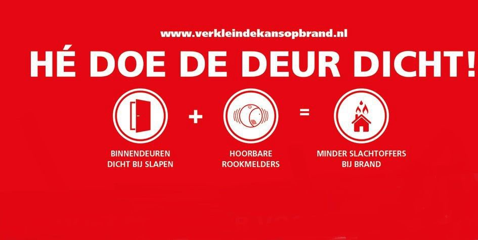 Het belang van een gesloten deur bij brand werd gisteren maar weer eens duidelijk gemaakt #hédoededeurdicht #brandonderzoek