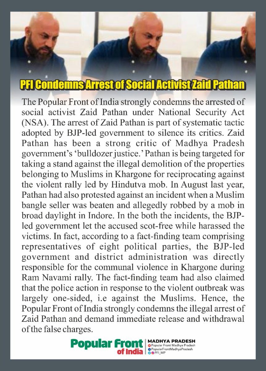 PFI_MP's tweet photo. Popular Front of India #pfi https://t.co/vdZRtEf2Ae