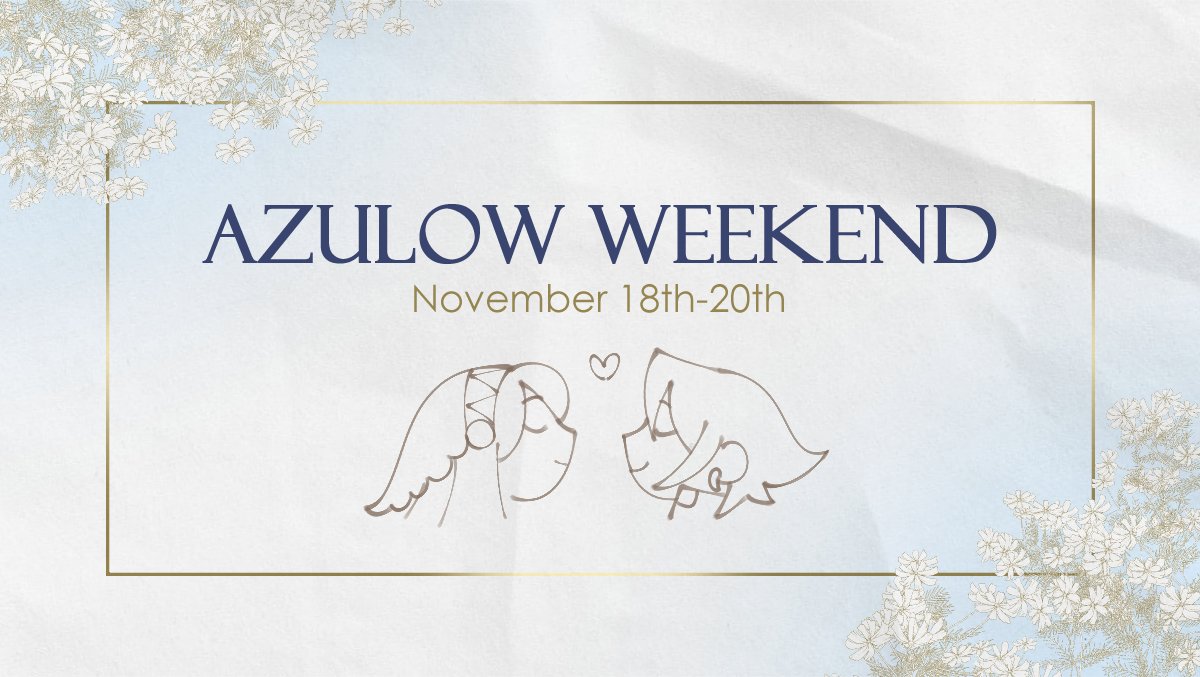 AzulowWeekend's tweet photo. Introducing Azulow Weekend, a 3-day fandom event celebrating the pairing Azura/Laslow from Fire Emblem Fates!

Make sure to follow for updates, and stay tuned for prompt selection, coming this weekend.
[#FEFates | #Azulow | #Lazura] https://t.co/1W7E9RyoGp
