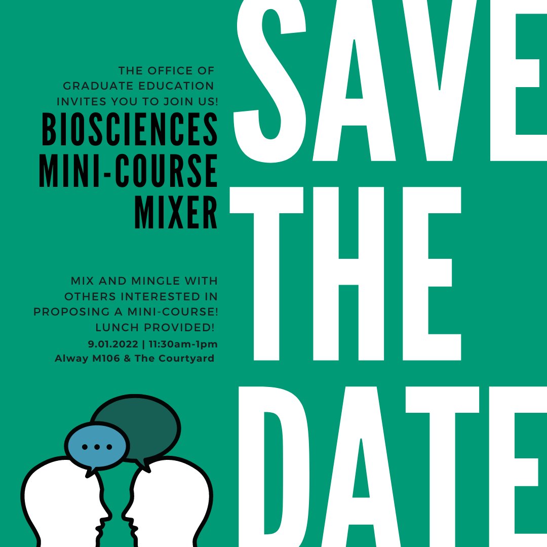 Have you always wanted to teach a #Biosciences course at Stanford? NOW is the time! Join us Friday September 1st at our Mini-course Mixer. Meet others interested in #teaching a course, brainstorm, and propose an idea 💡 Mixer registration is open now: app.smartsheet.com/b/form/e849baf…