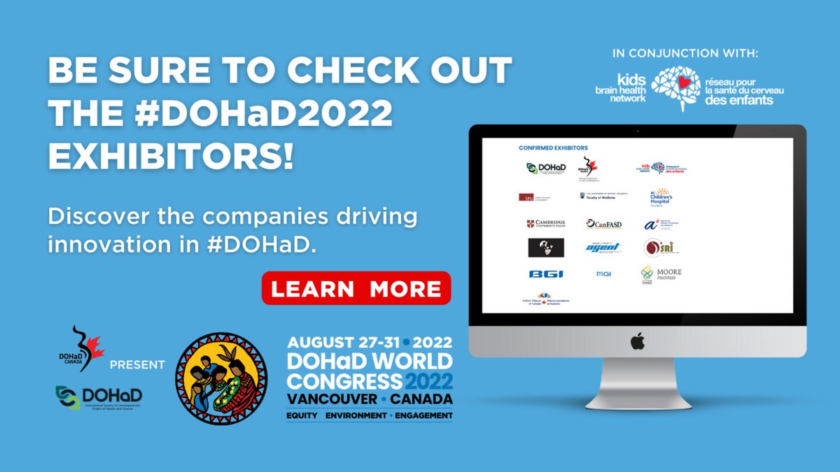 #DOHaD2022 proudly welcomes a wide range of exhibitors, featuring the world's leading companies at the forefront of advances in #DOHaD. 

Be sure to check out their booths to learn about the latest technological trends!

Learn more: kntn.ly/5deffa13