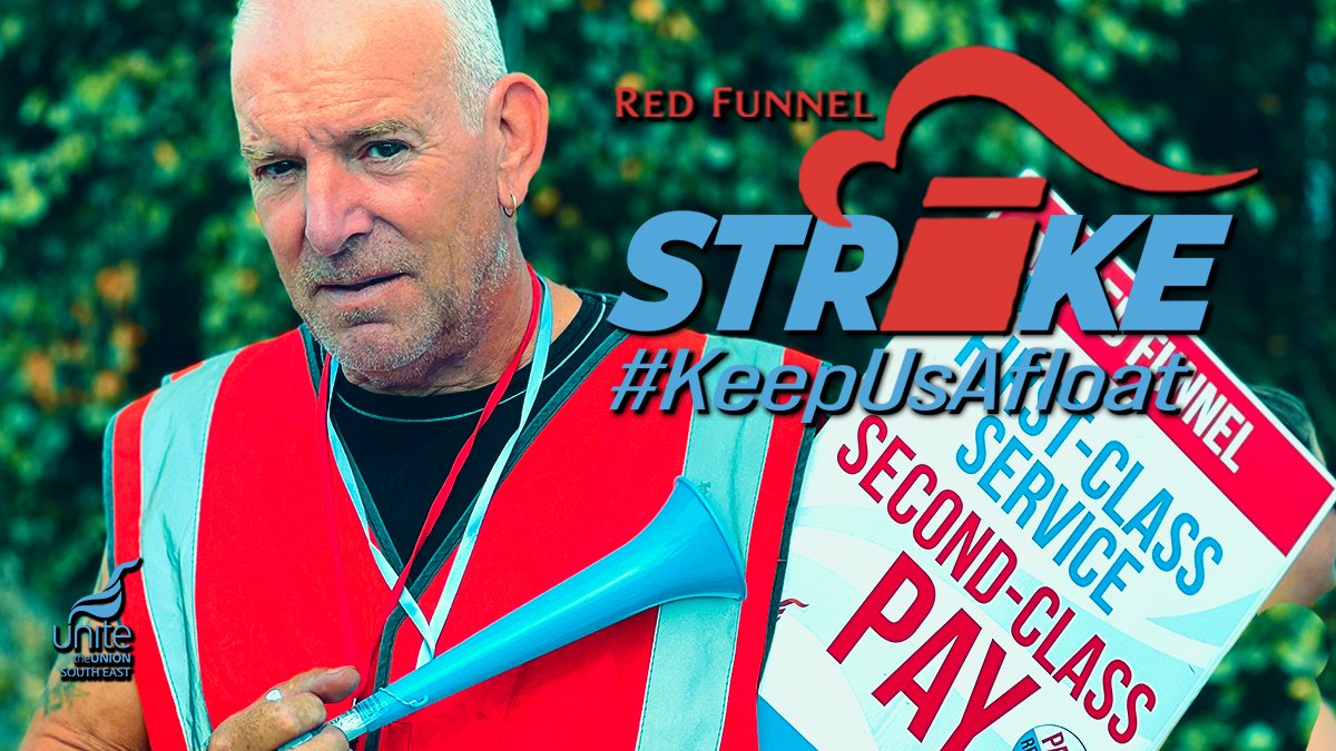 Taking strike action is never easy. The last thing Red Funnel workers want is to inconvenience passengers. But they had to take a stand.

Please back their fair pay fight. Send a solidarity message and take the poll!
unitetheunion.org/campaigns/fair…

#KeepUsAfloat