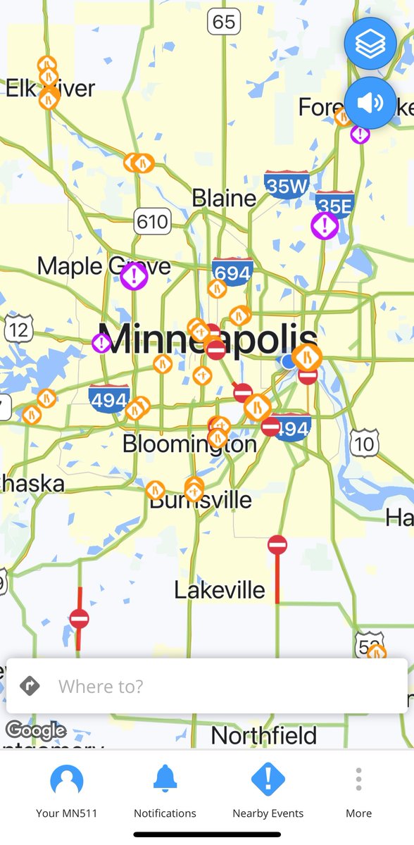 MnDOT's tweet photo. Live highway camera videos are now streaming in the new 511MN traveler information app!
Check out the new look, make an account and customize your features so you can always #KnowBeforeYouGo. #511MN https://t.co/p5FUv4CPlJ