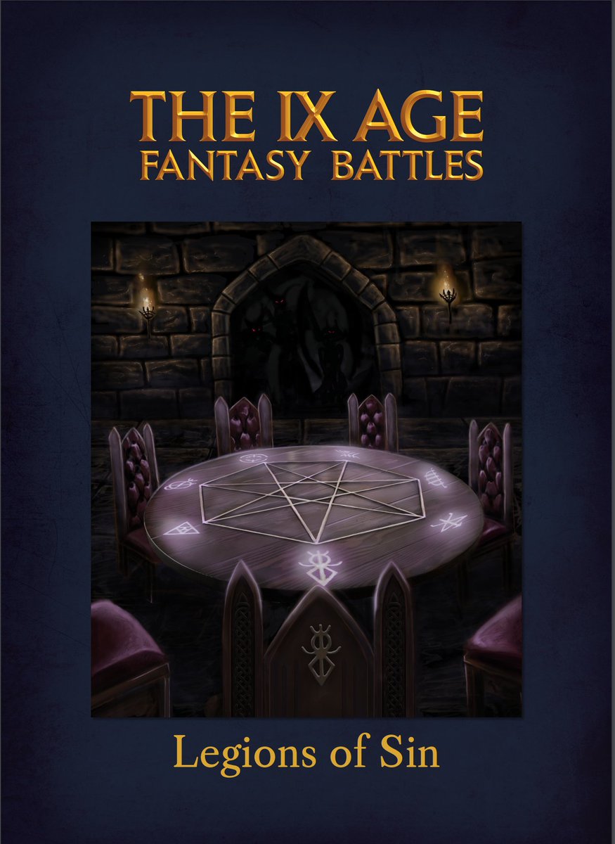 The_9th_Age's tweet photo. The "Legions of Sin" auxiliary army book for the 9th Age Fantasy Battles Daemon Legions is out now!
Read more about it, download it for free, and watch youtube reviews here:
https://t.co/Dq9f0MrvSq https://t.co/sXW7Biz4E9
