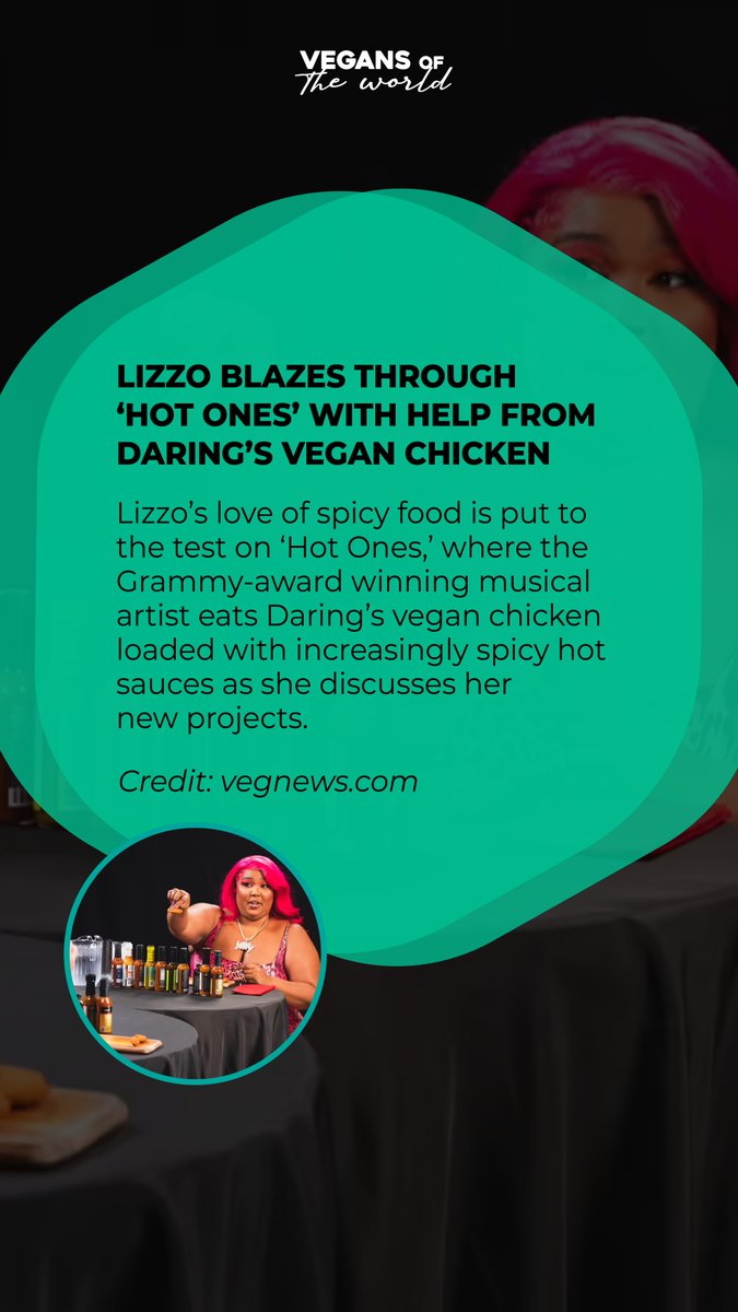 Lizzo Blazes Through 'Hot Ones' with Help From Daring's Vegan Chicken