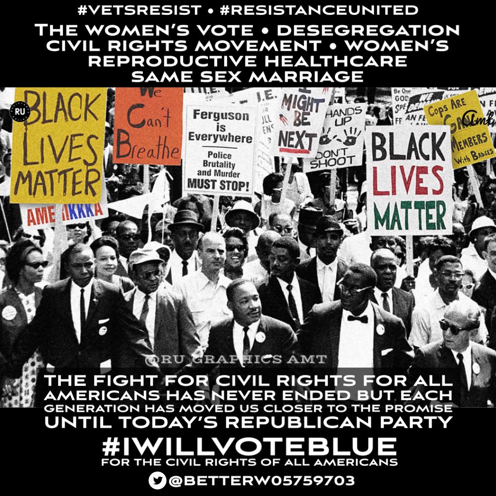 AmberStiles80's tweet photo. Next in @ru_graphics series #WhyIVoteBlue is from @Betterw05759703
The promise of 🇺🇸has never been fully realized but each generation has moved us fwd to the goal
BUT for 1st time in🇺🇸history, we’re no longer moving fwd instead we’re living in Rep regression
#ResistanceUnited https://t.co/2miy9OOUIh