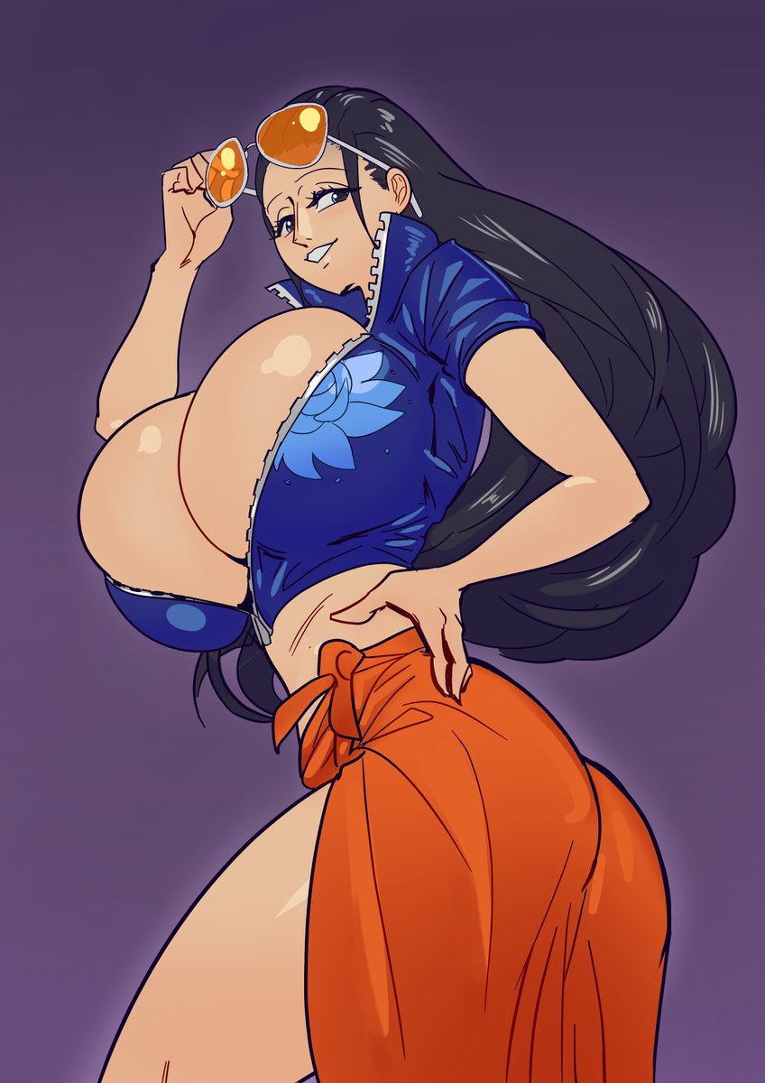 Saltbutt1's tweet photo. Nico Robin Comm I finished last week! https://t.co/NlyMiyujq9