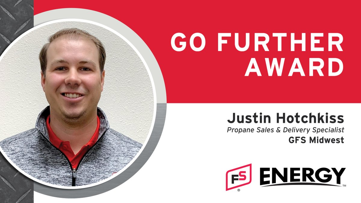 FSCooperatives's tweet photo. Congrats to Justin Hotchkiss from @GFS_Midwest for being selected as the August recipient of the #GoFurtherAward! Justin was recommended because he doesn't hesitate to go above &amp; beyond for his customers. Thanks for your hard work and dedication Justin!

#FSEnergy #GofurtherGoFS https://t.co/fsHEmr7f1b