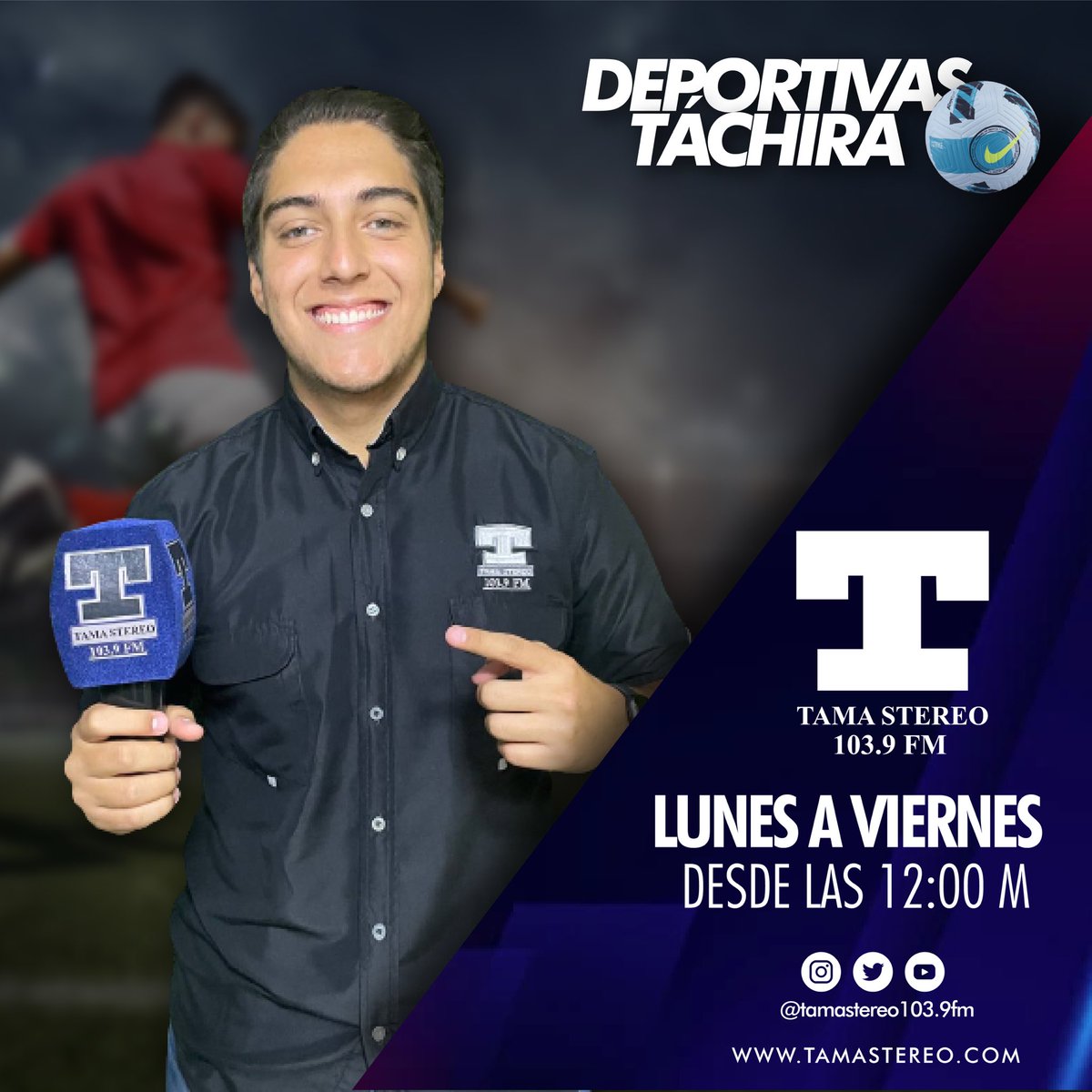 Deportivas Táchira 💛🖤

Deportivas Táchira es el programa con la mejor información deportiva del país y del mundo! 

Toda la actualidad del @dvotachira y la @selevinotinto 

📷 @vicenteDavila10 

#tamastereo #deportivastachira #futbol #tachira #vinotinto #ligafutve #fvf